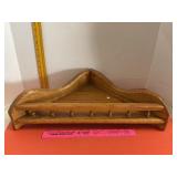 French Oak Corner Wall Shelf