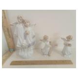 Porcelain With Gold Accents Angel Figurines 3