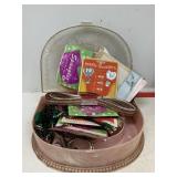 Box of Ribbons & Sewing Notions