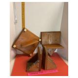 Wooden Shelves & Bookends