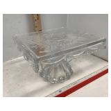 Crystal Glass Cake Stand Footed Cake Plate