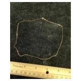 14kt Marked Chain Necklace Italy
