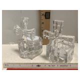 Crystal Glass Tea Light Candle Holders