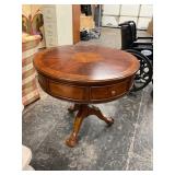 Round Center Table 4 Drawer Claw Foot  H 30' D32