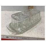 Crystal Glass Butter Dish