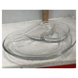 Glass Condiment / Cracker Tray
