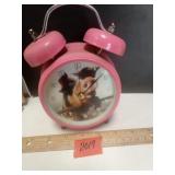 Pink Pig  Battery Operated Alarm Clock