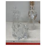 Crystal Angel Candle Holders & Starburst Votive