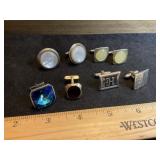 Swank Hickok Weiss Matched Mismatched Cufflinks