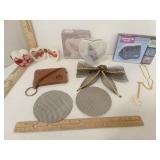 Leather Coinpurse, Heart Shaped Vase & Valentine