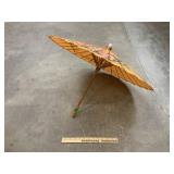 Lacquered Paper Asian Umbrella