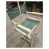 Collapsible Directors Chair with Canvas Seat &