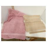 CANNON Pink Bath Towel 1  & Hand Towels 7  &