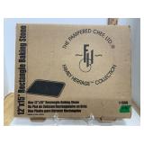 Pampered Chef Rectangle Baking Stone In Box