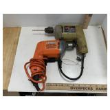Black & Decker 3/8' & 1/4ï¿½ Corded Drills 7080 7127