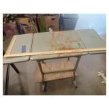 Metal & Collapsible Rolling  Typing Table