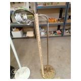 Brass Look Chairside Lamp