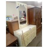 French Provincial  Dresser with Mirror