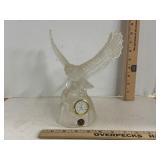 Glass Bird Of Prey Clock