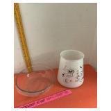 BC Bartlett Collinï¿½s Frosted Glass Cookie Jar No