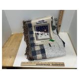 Country Snowman Tapestry Throw