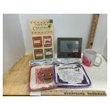 Snowflake Frame Rose Mug New Orleans Potholders