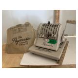 Paymaster Vintage Check Writer W/ Cover S-1000