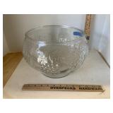 Vintage Indiana Glass Punch Bowl Celebration