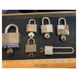 Master Locks & Keys Varied Sizes