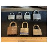 Various Master & Master Type Locks No Keys