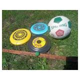 Spalding Soccer Ball & Frisbees 3