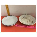 Kockums & Other Enamel Bowl Have Damage