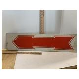 Red Arrow Sign Double Faced