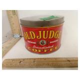 OLD HUDGE Coffee Tin with Lid