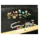 Earrings Pendants Pins Bits & Broken Bracelet