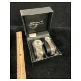 Cerentino Genuine Diamond Dial His & Hers Watches
