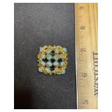 Gold Tone Turquoise ? Pin