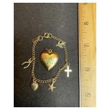 Emmons  Childï¿½s Bracelet & Gold Tone Locket