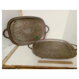 Sheridan Silver on Copper Footed Trays 2