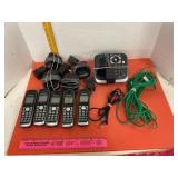 Panasonic 6.0 Phone Base 4 Chargers 5 Hand Sets