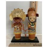Vintage Chinese Wedding Bride Groom Dolls