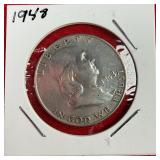 1948 Franklin 90% Silver Half Dollar