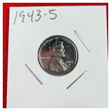 1943-S WW2 Wartime Steel Lincoln Wheat Penny