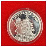 2014 Christmas Wish 1oz .999 Fine Silver Round