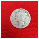 1937 Mercury 90% Silver Dime