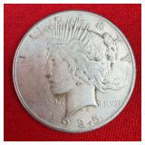 1925 Peace 90% Silver $1 Dollar
