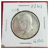 1964 Kennedy 90% Silver Half Dollar