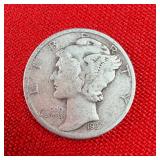 1937 Mercury 90% Silver Dime