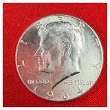 1964 Kennedy 90% Silver Half Dollar