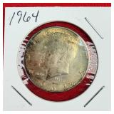1964 Kennedy 90% Silver Half Dollar